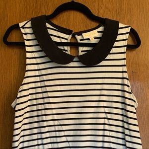 ModCloth sleeveless blouse with Peter Pan collar